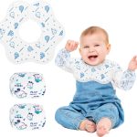 Joyshare 360°Rotate Baby Bibs for Drooling,Teething,15pcs,0-24months,Disposable Baby Bibs & Sleeves for Boys & girls